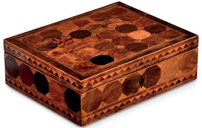 George III parquetry box