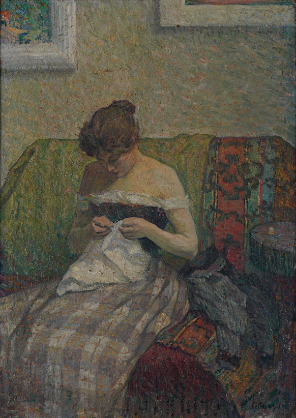 Femme Cousant by Henri Lebasque