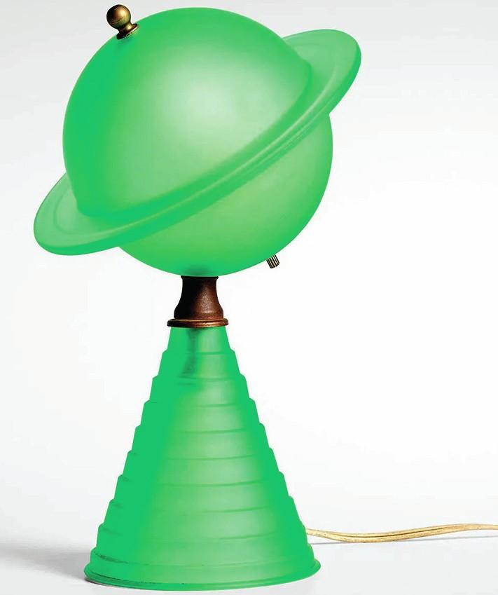 Earth calls a Saturn lamp