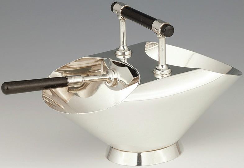 Christopher Dresser sugar basin with scoop