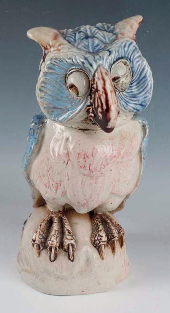 Stoneware owl by Alfred George Hopkins