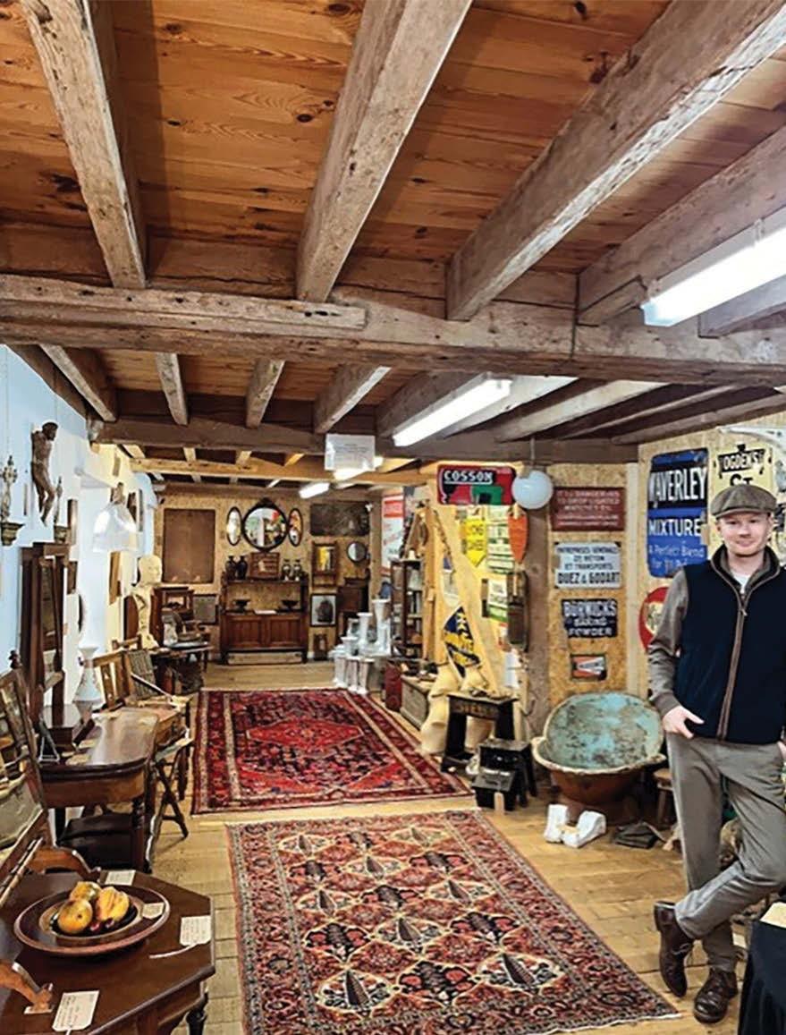 A view inside an antiques store