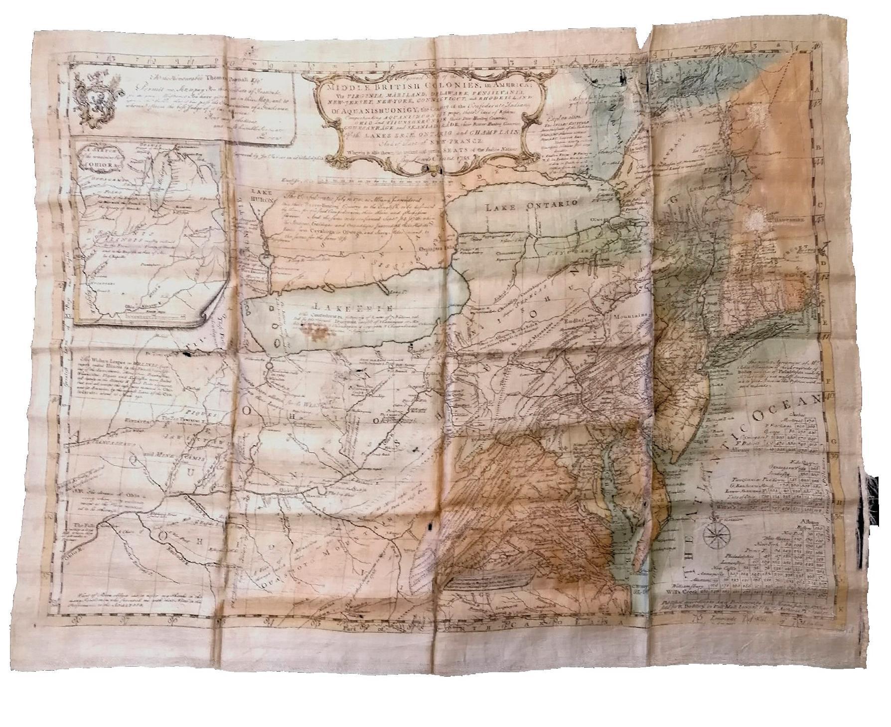 Middle British Colonies map