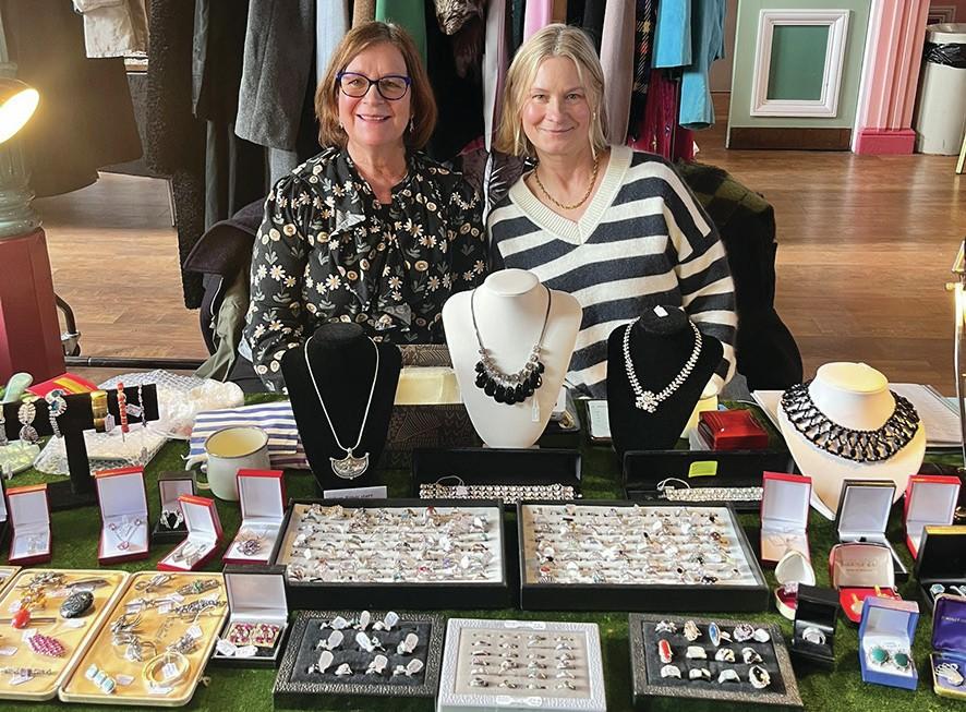 Two traders at a vintage fair