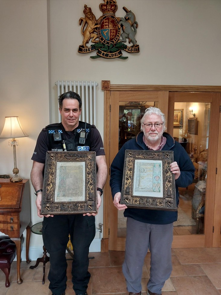PC Webb with antiques dealer Paul Gostelow