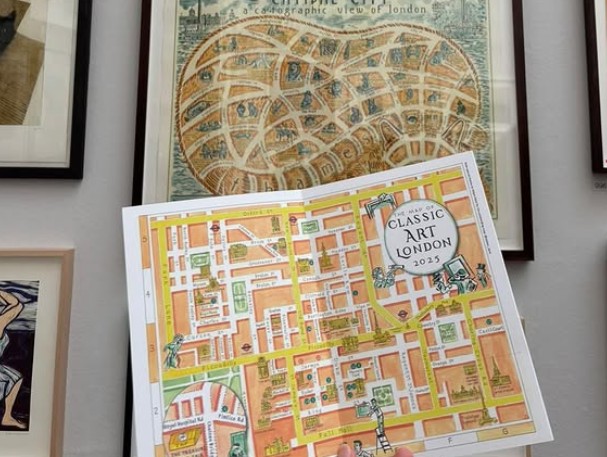Classic Art London map from 2025