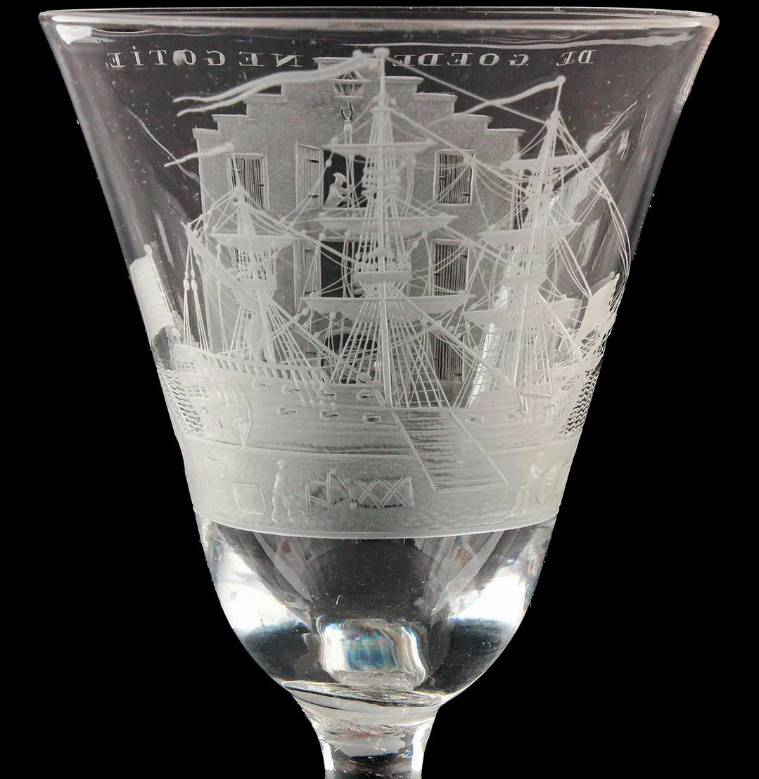 Rare Dutch glass goblet sails in to take €50,000
