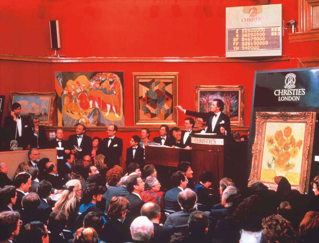 Van Gogh’s Sunflowers at Christie’s London