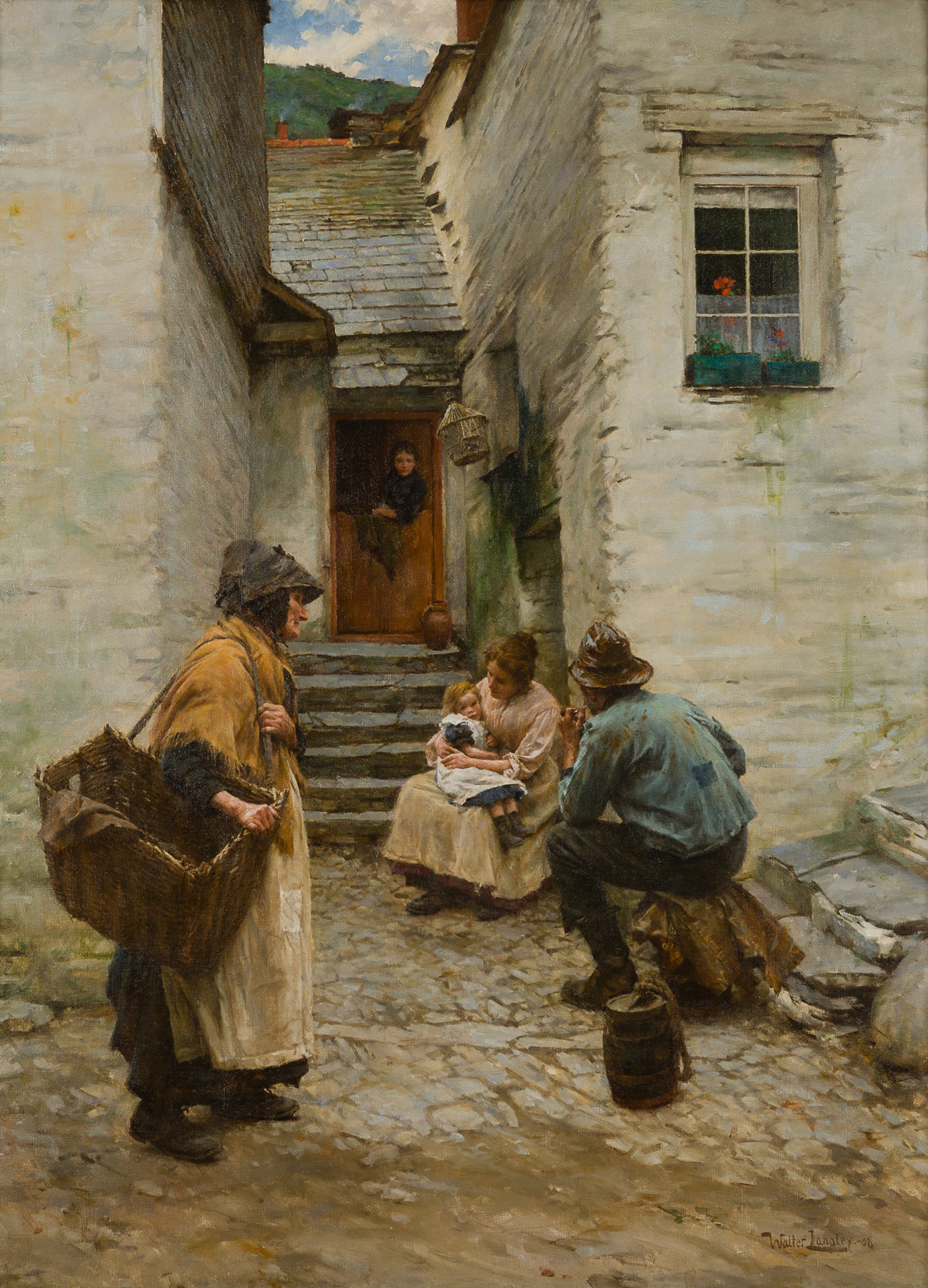 Cornish Fisherfolk by Walter Langley