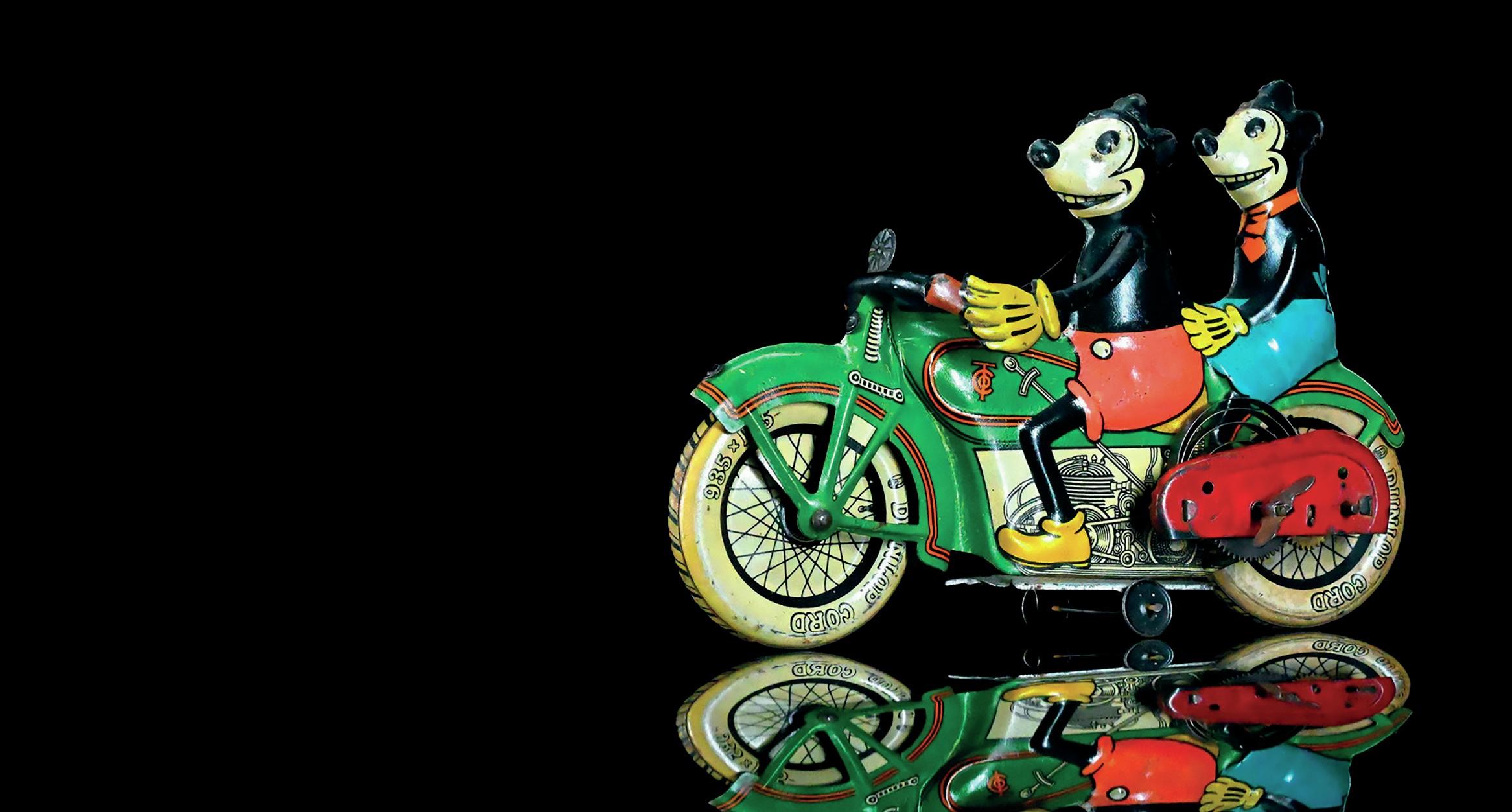 Mickey and Minnie motorcycle