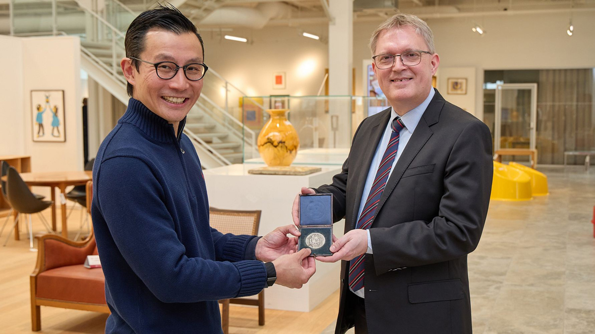 Buyer Clyde Lee and Christian Grundtvig 