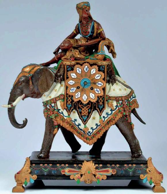Mantle clock in the Orientalist taste