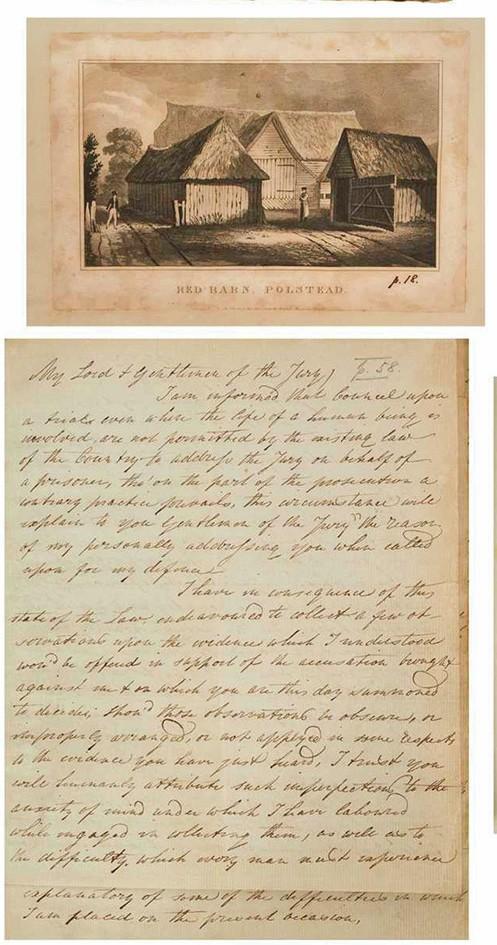 Ephemera from the Red Barn Murder