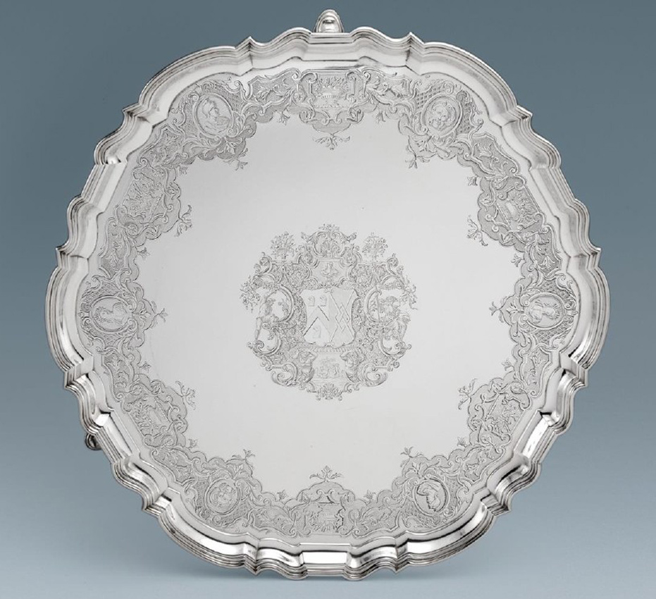 Silver tea table