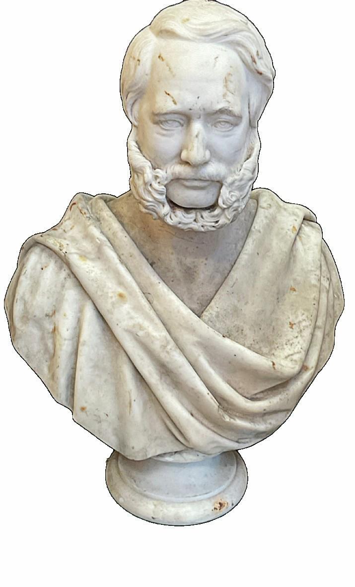 A marble bust