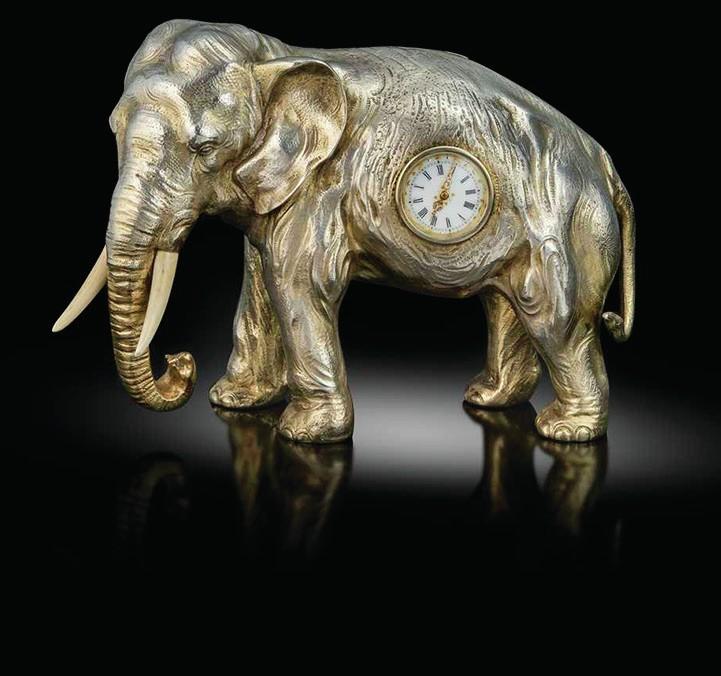 Edwardian novelty clock