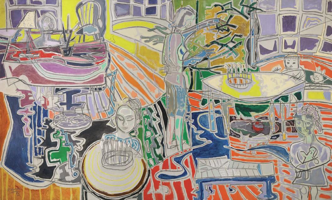 Christmas Eve a work by Patrick Heron