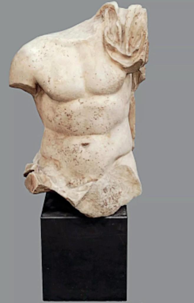 A Roman marble torso