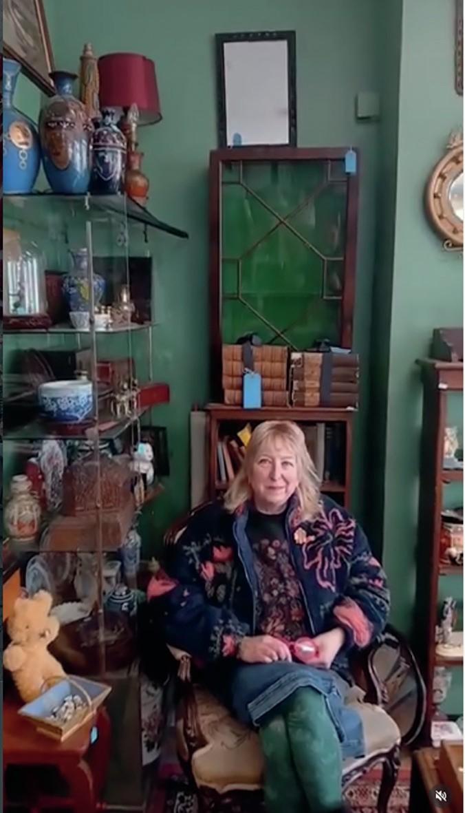 Antiques dealer Julia Morrison
