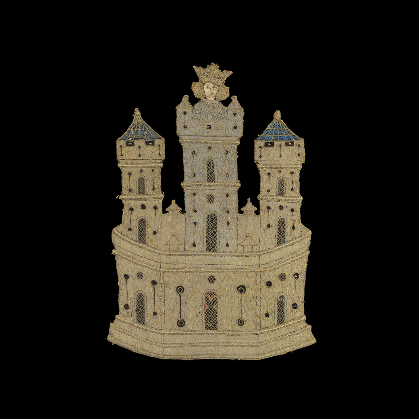 Medieval Royal heraldic embroideries