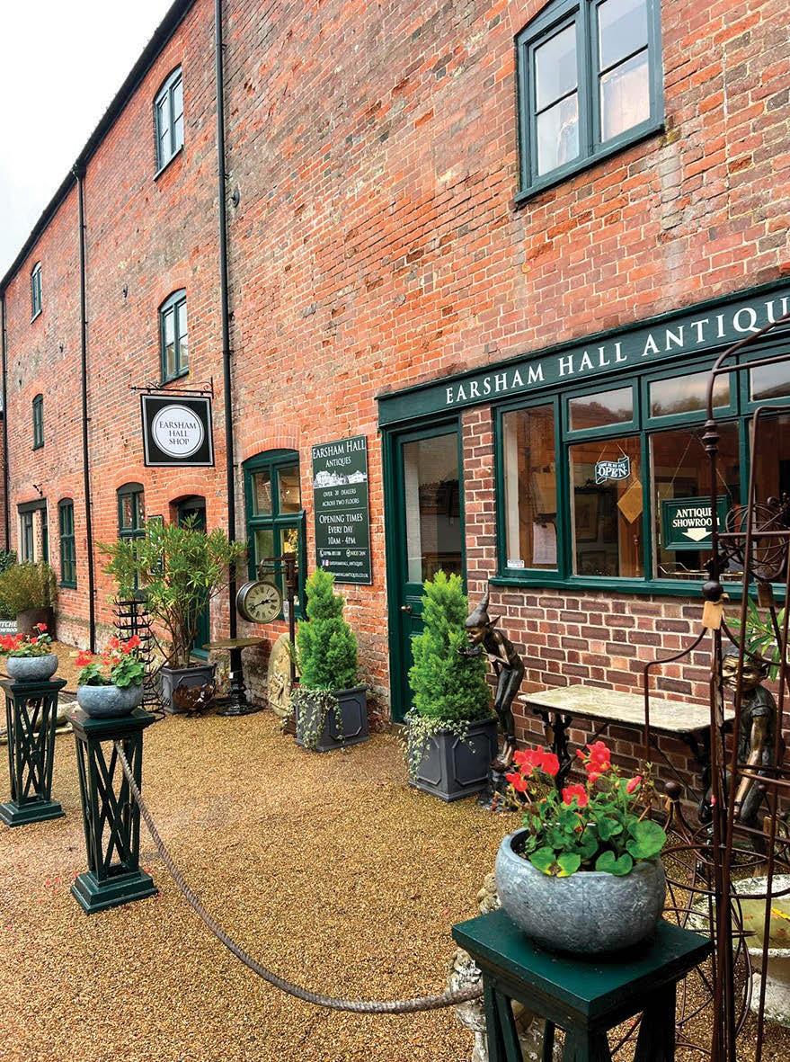 Earsham Hall Antiques on the outskirts of Bungay