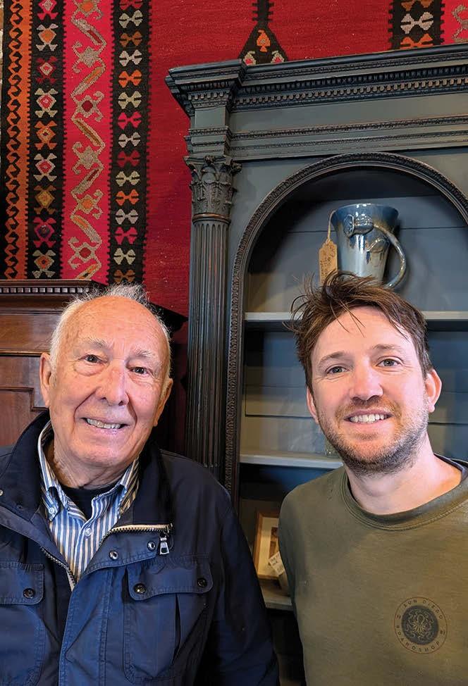 Giles Hume of Old Painted Furniture (shown right with father Frank)