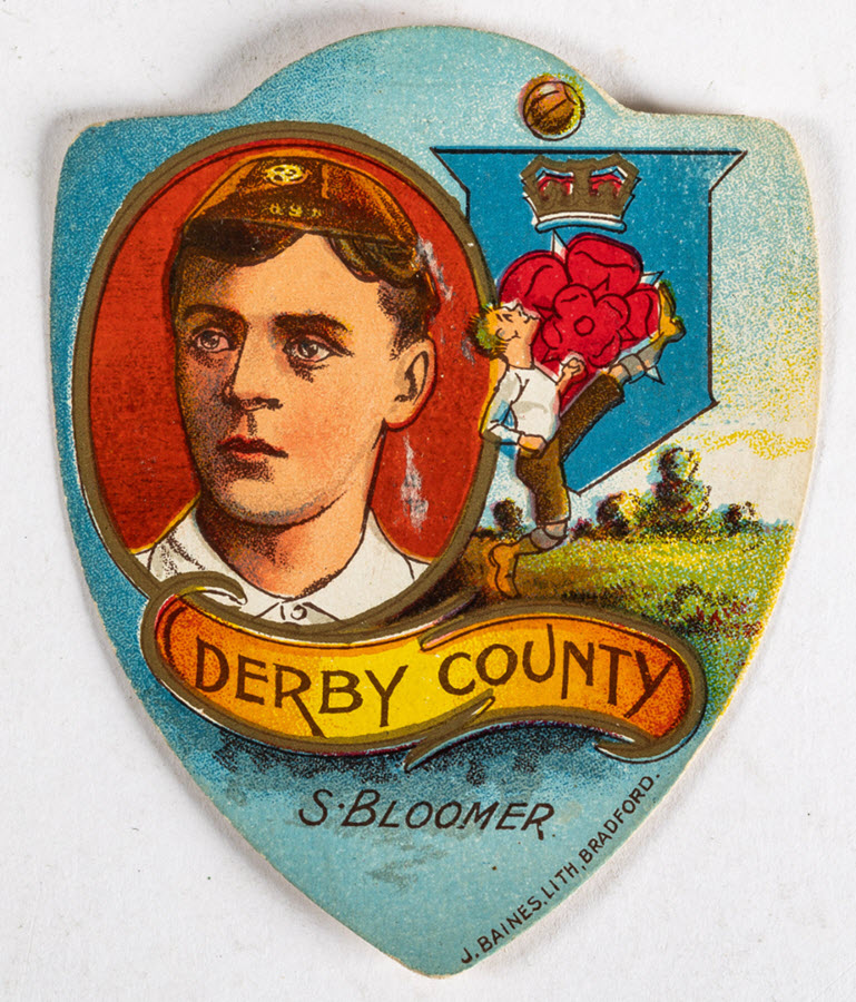 A Steve Bloomer card by J Baines