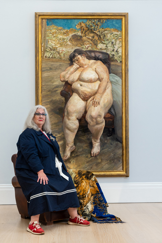 Sue Tilley, the sitter in Lucian Freud's painting