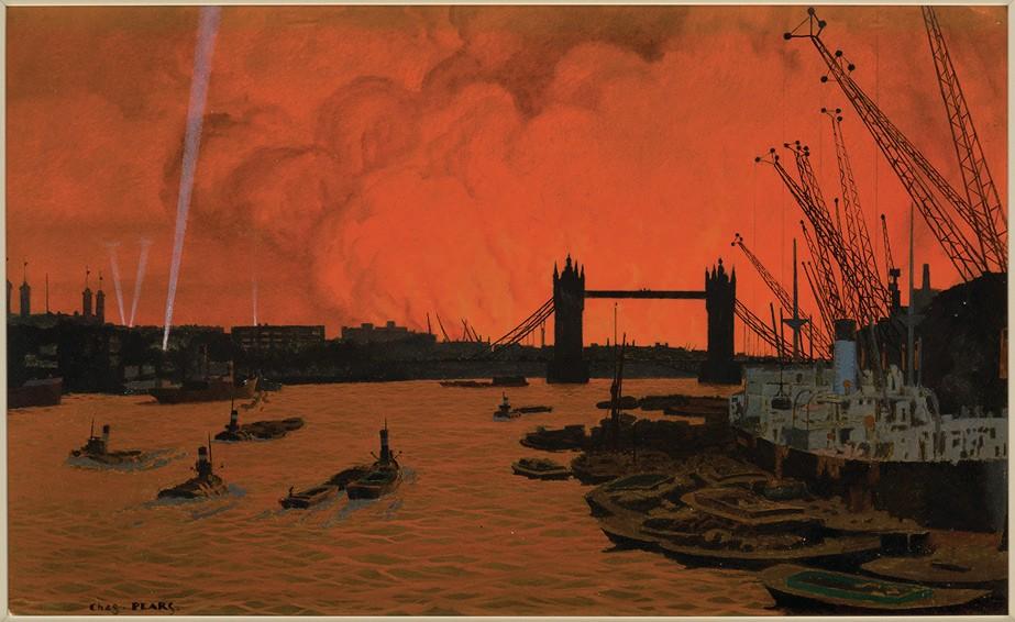 Charles Pears wartime scene