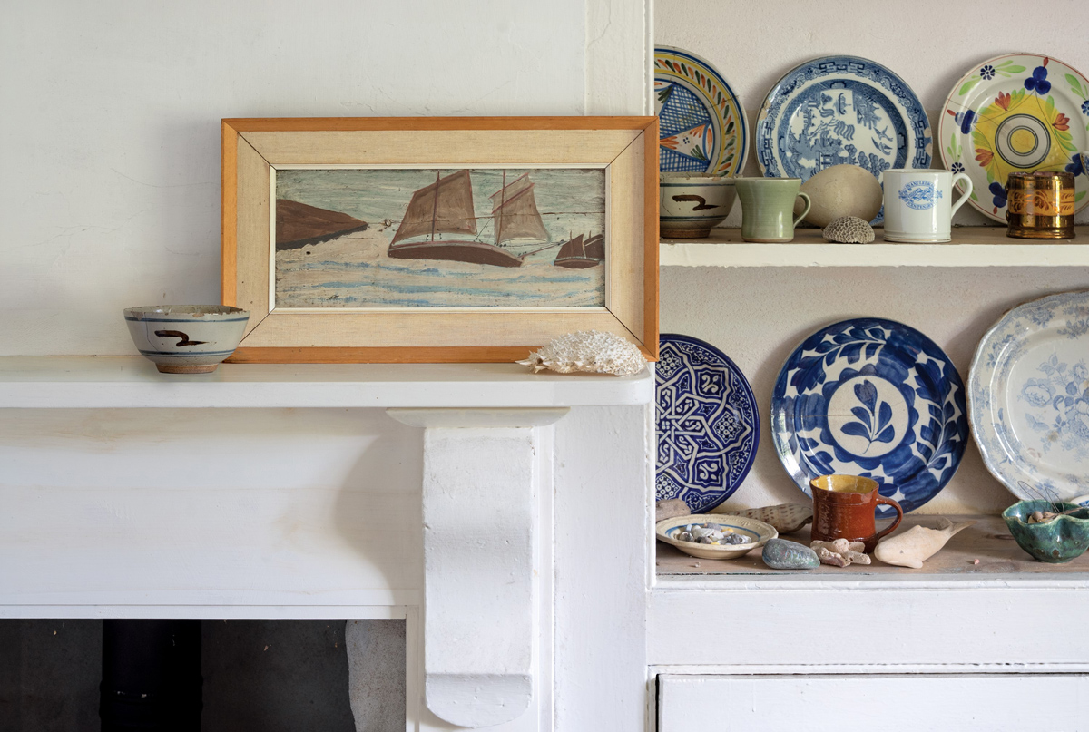 Mizzen Topsail Luggers by Alfred Wallis
