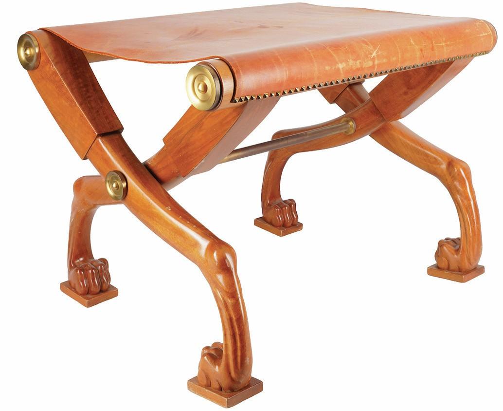 Greco-Roman cross-leg stool