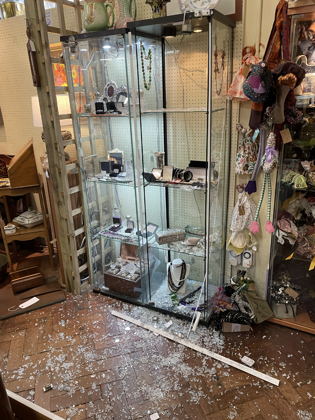 Broken cabinet