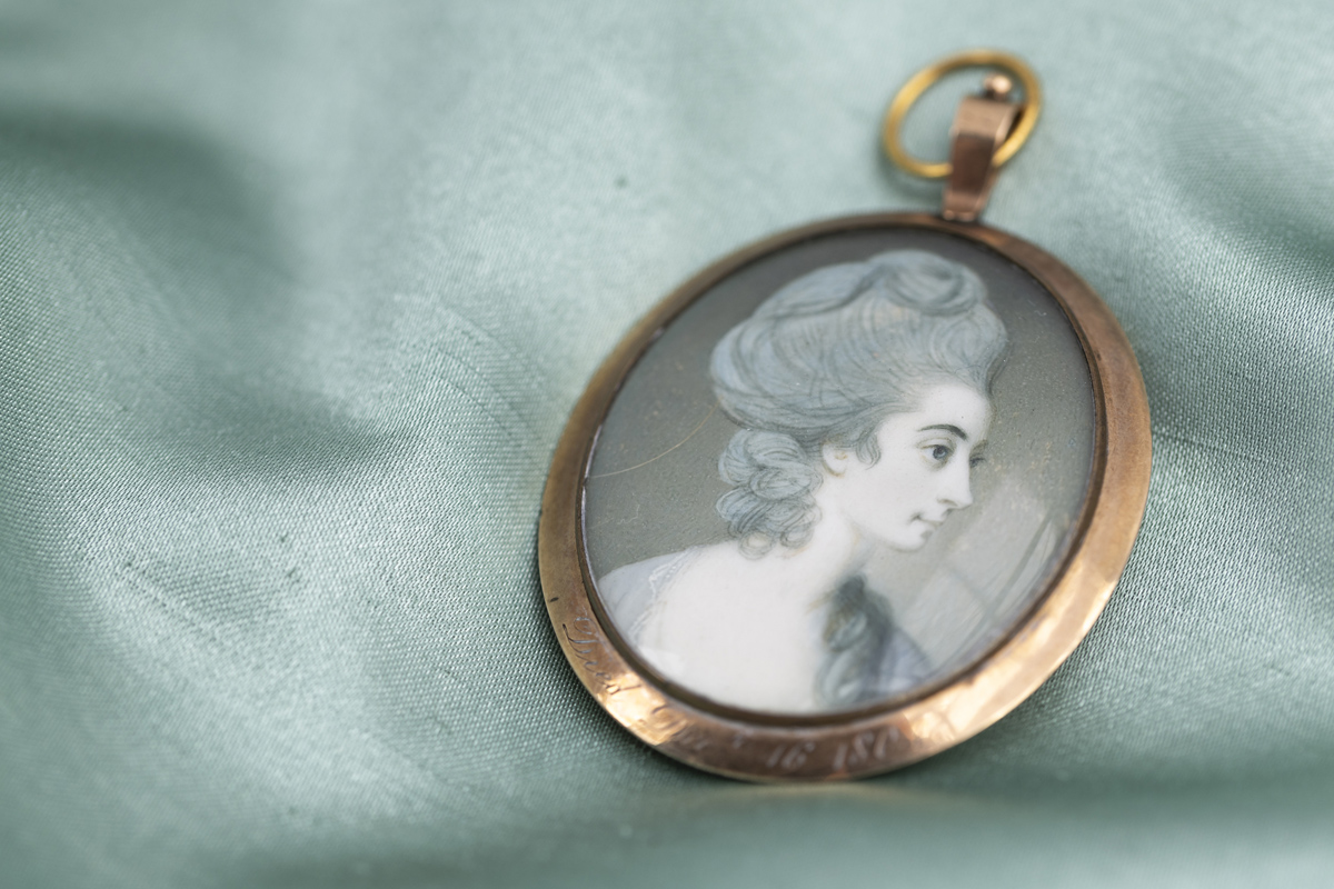 Portrait miniature of Anne Lefroy