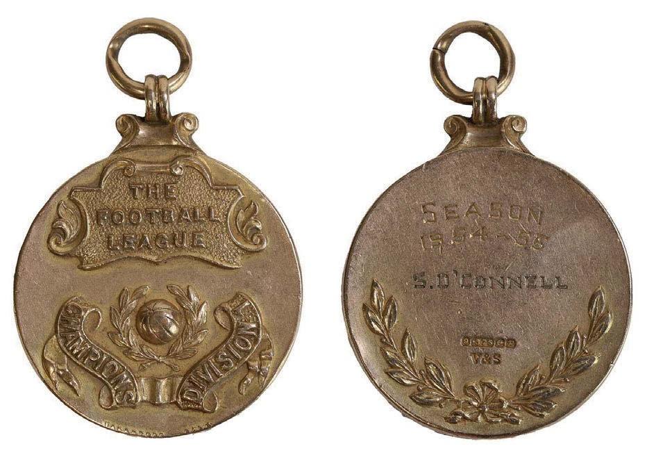 Chelsea FC 1954-55 league title medal