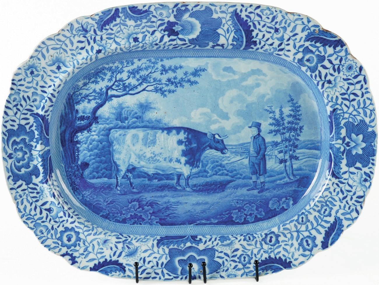 Transfer printed dish