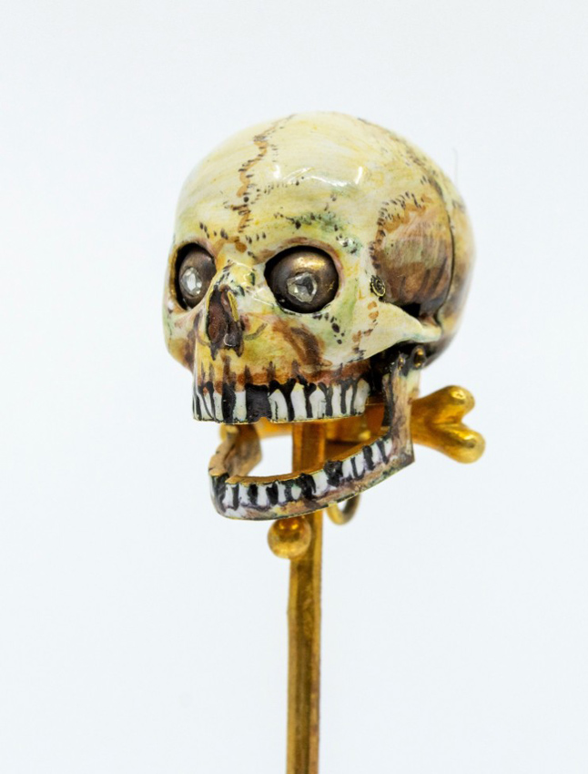 Skull stick pin