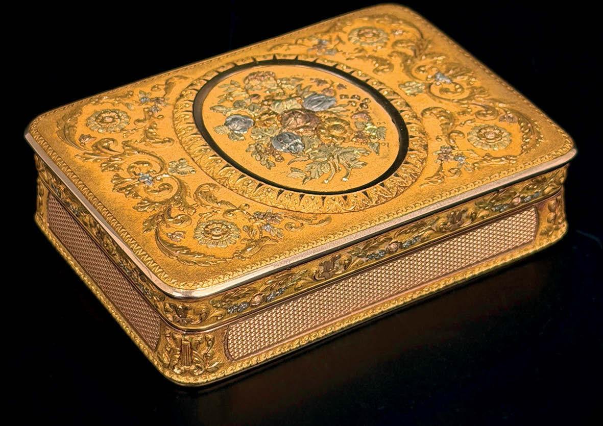 gold snuff box