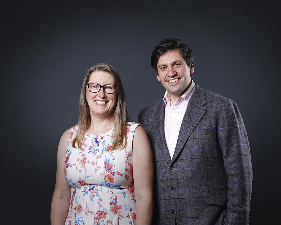 Fred Wyrley-Birch and Alison Orgill
