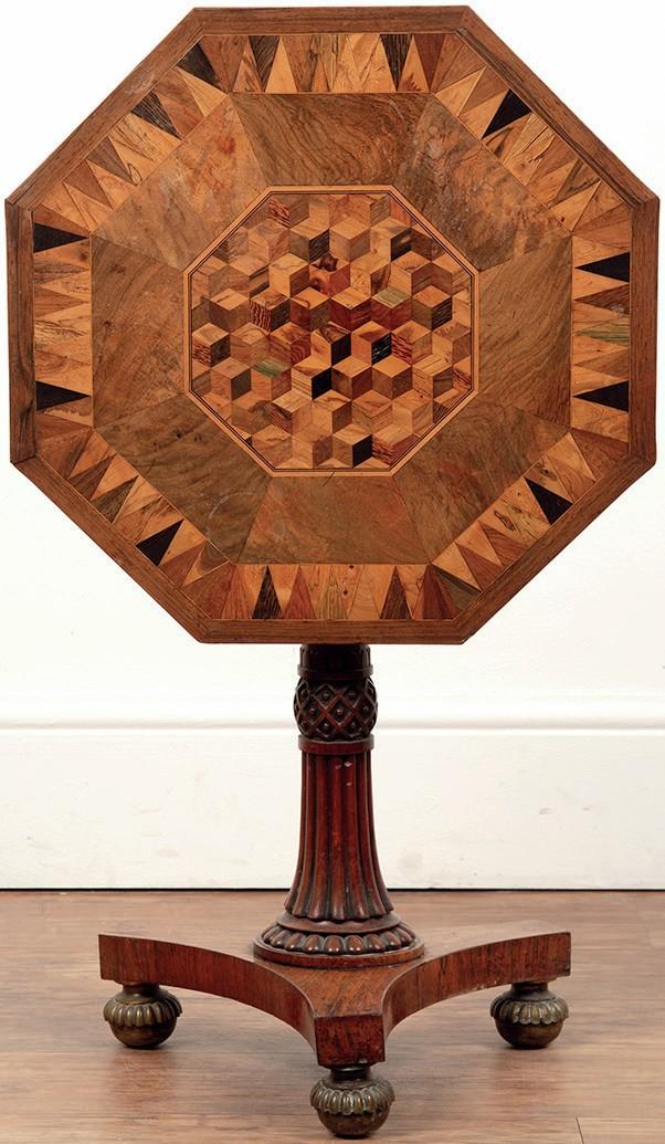 Tilt-top specimen table