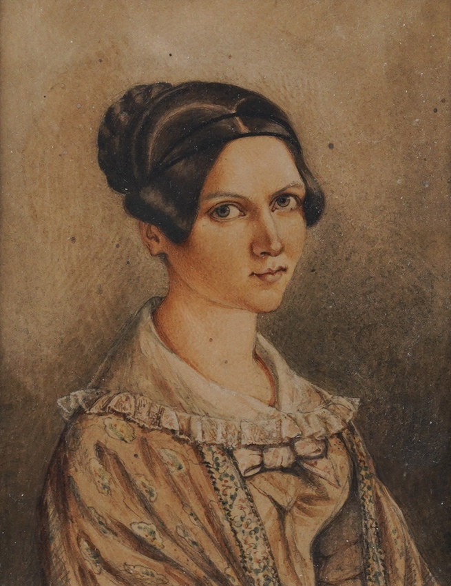 Mary Best watercolour portrait