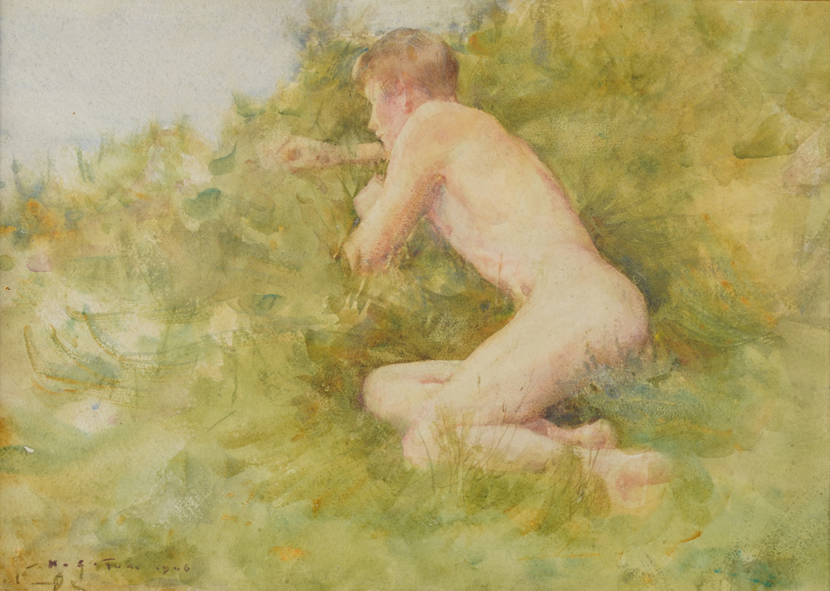 Watercolour by Henry Scott Tuke
