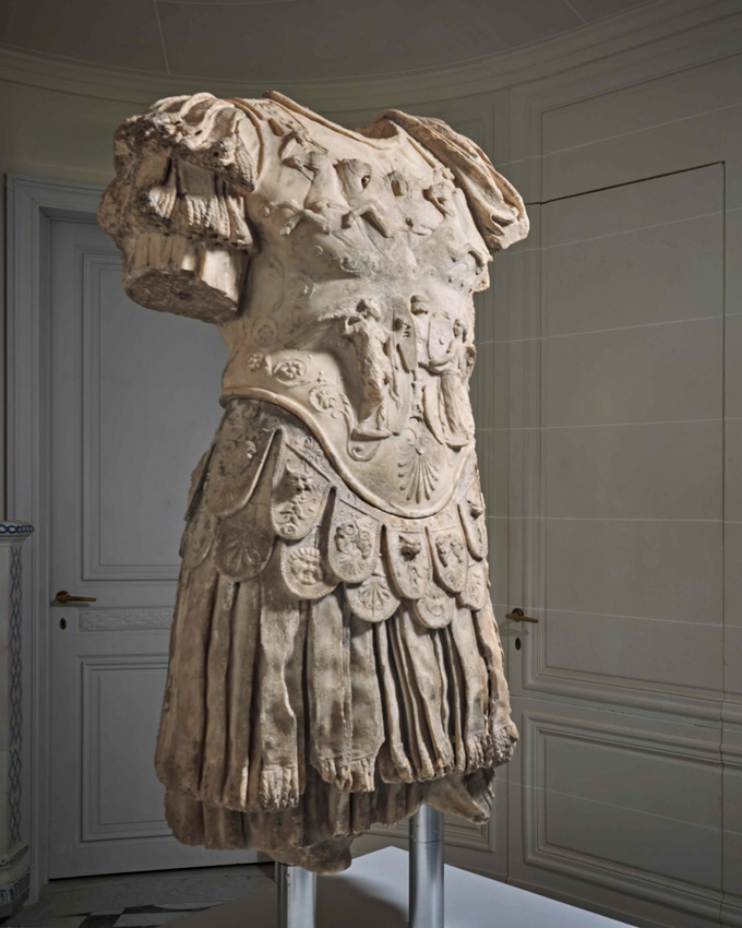 Marble torso of a Julio-Claudian Roman Emperor