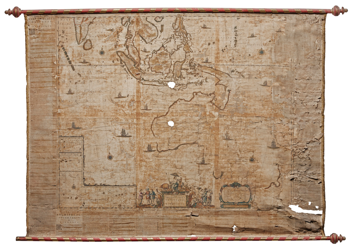 Blaeu wall-map of Southeast Asia and Australia