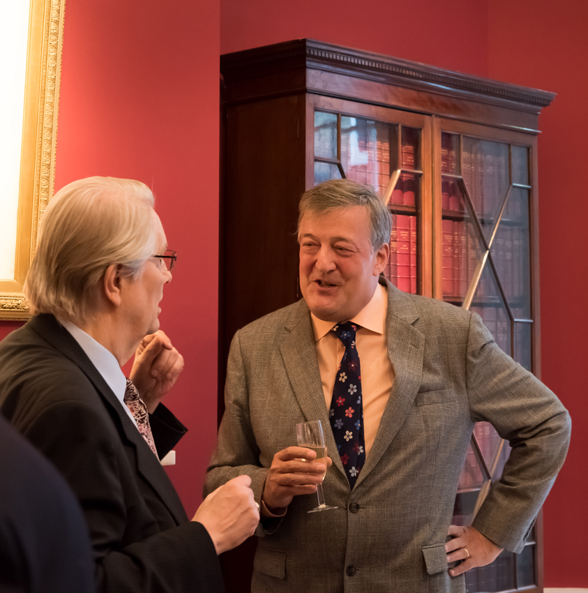 Stephen Fry at Maggs Bros
