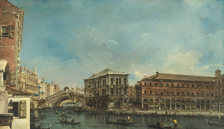 Rialto Bridge by Francesco Guardi