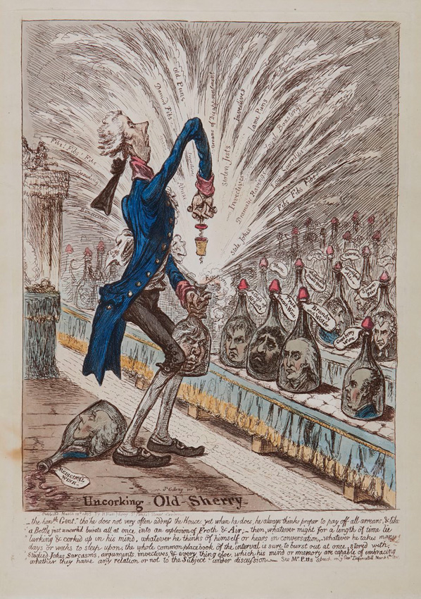 ‘Uncorking Old-Sherry’ by James Gillray