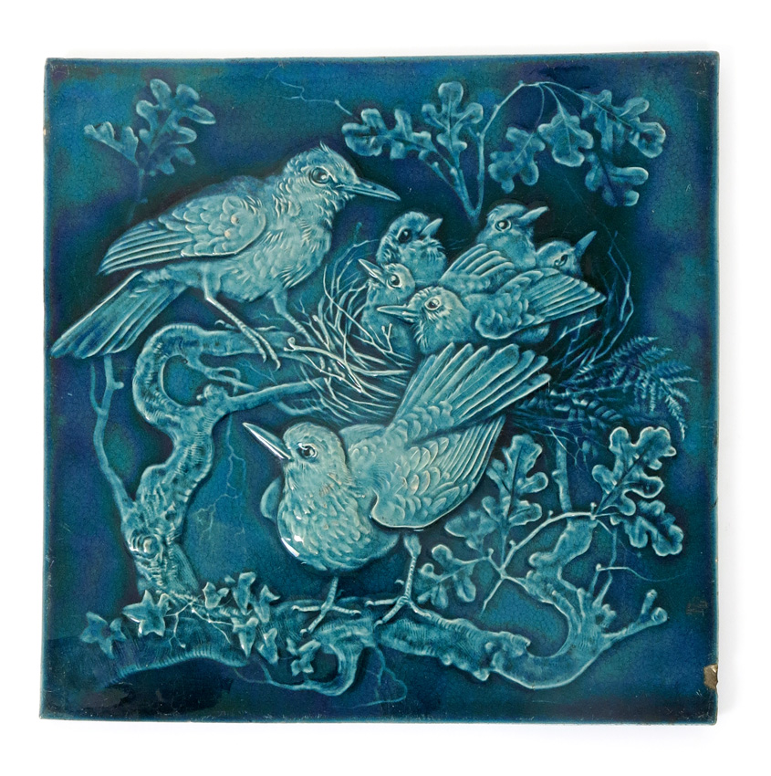 Burmantofts Faience mark tile