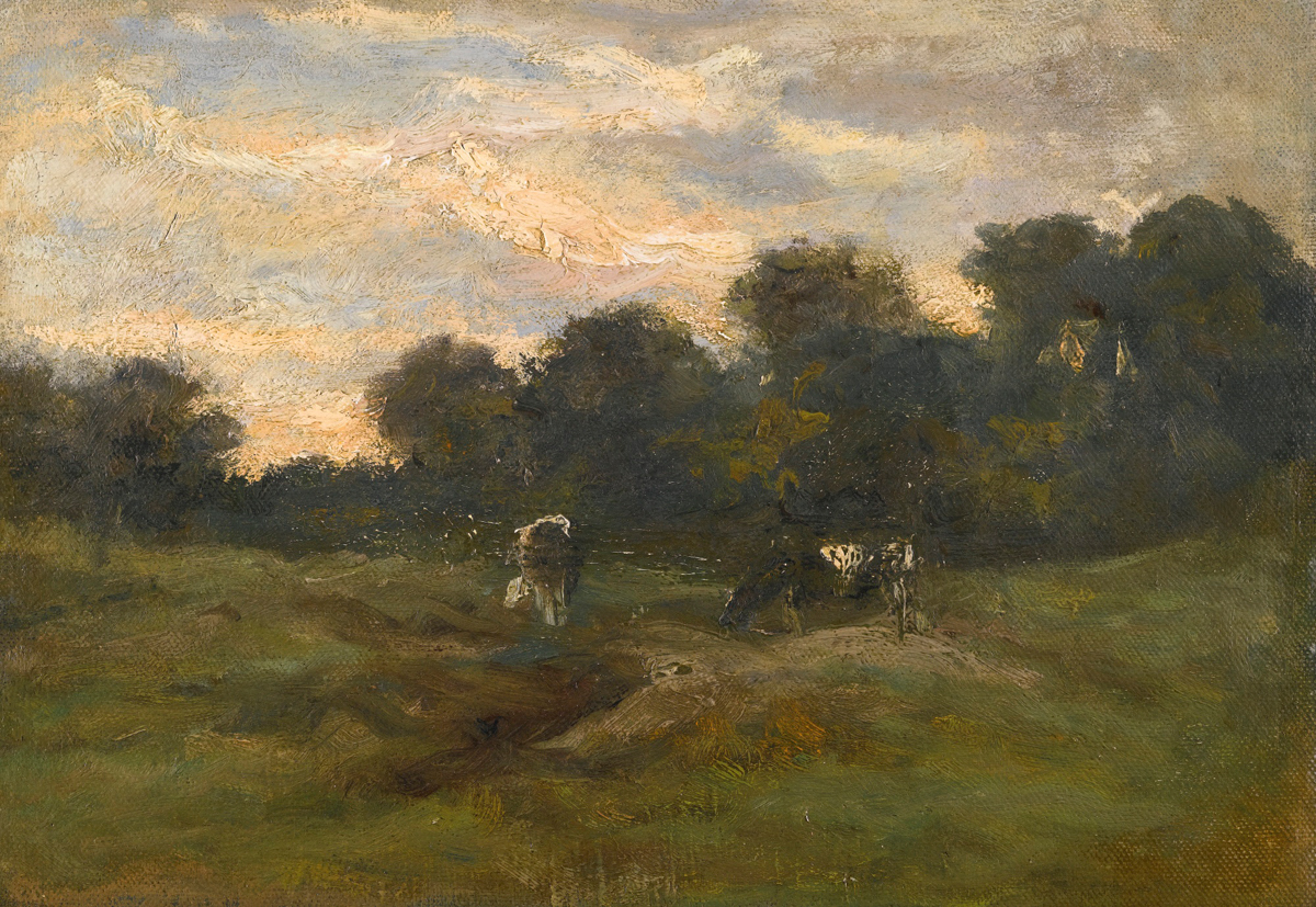 Van Gogh's Cows In The Meadow