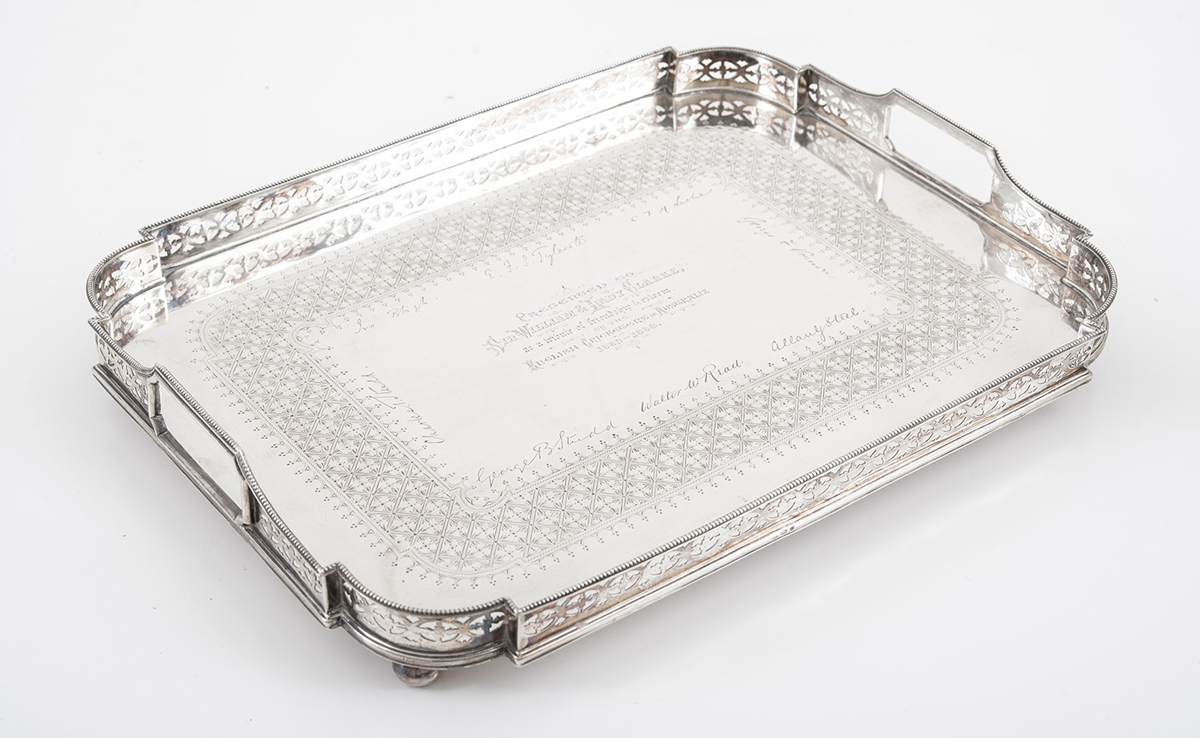 Silver tray