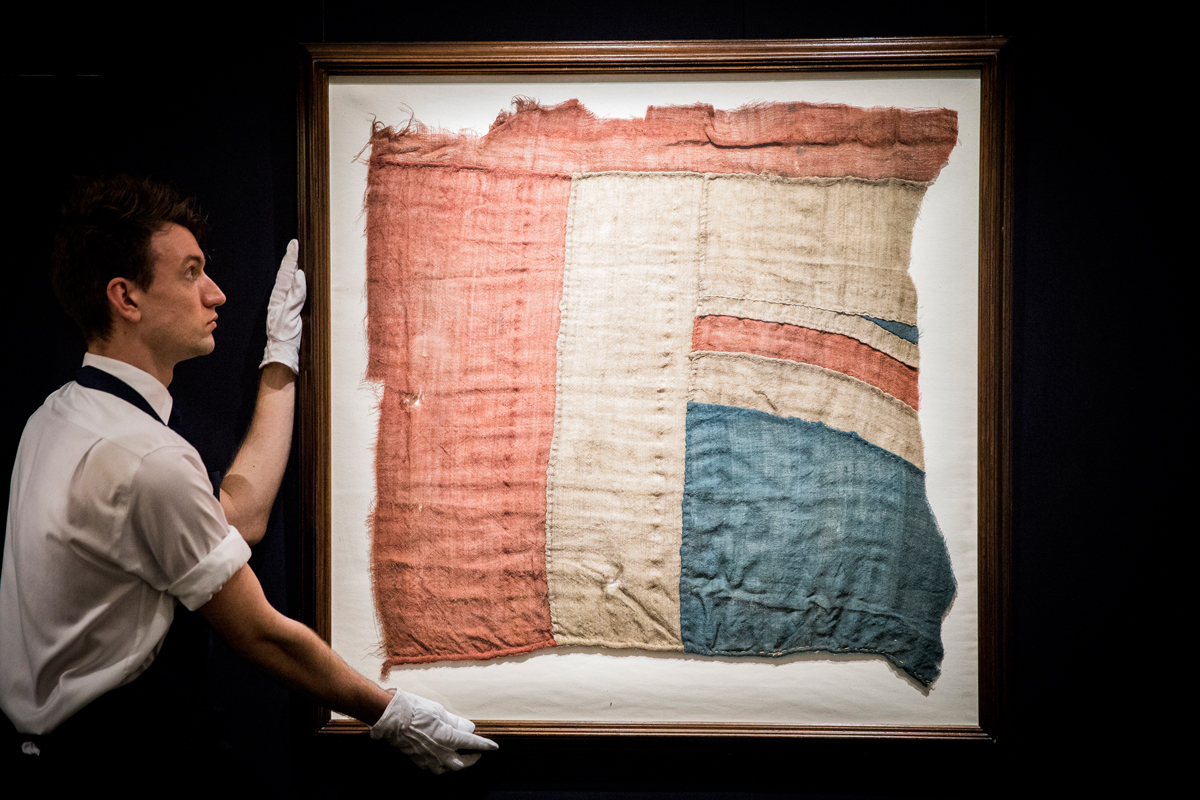 HMS Victory flag from the Battle of Trafalgar